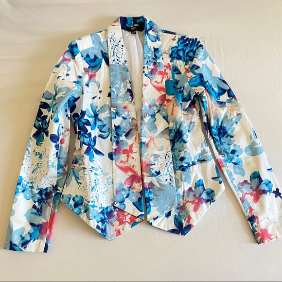NWOT Mossimo Drapey Flowy Floral Blazer XS - Picture 5 of 6